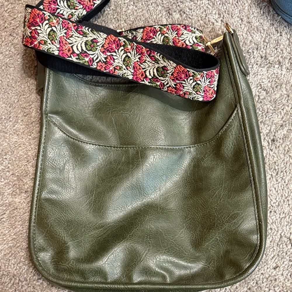 Lot of Four Ahdorned Crossbody Bags with 4 Extra Straps